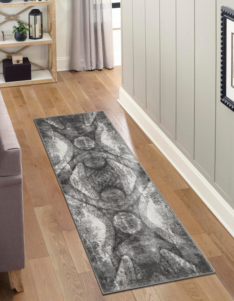 Riviera Elegance Collection Area Rug - Nice Runner Dark Gray lifestyle 0