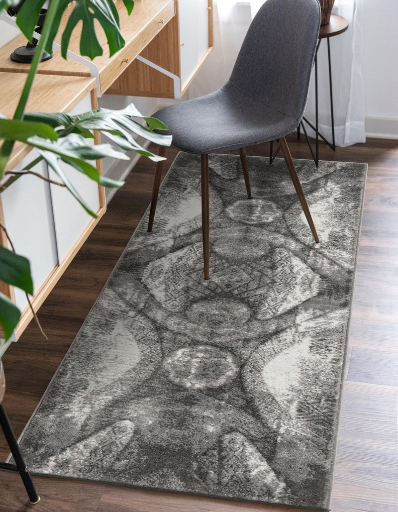 Riviera Elegance Collection Area Rug - Nice Runner Dark Gray lifestyle 3