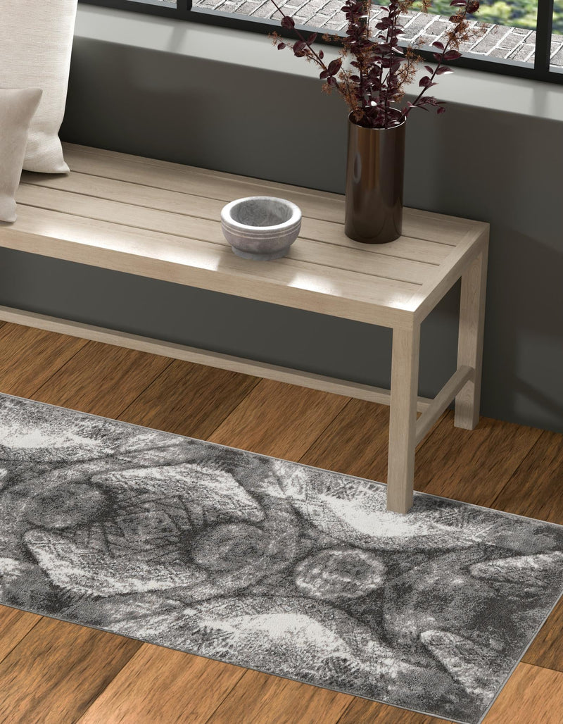 Riviera Elegance Collection Area Rug - Nice Runner Dark Gray lifestyle 7