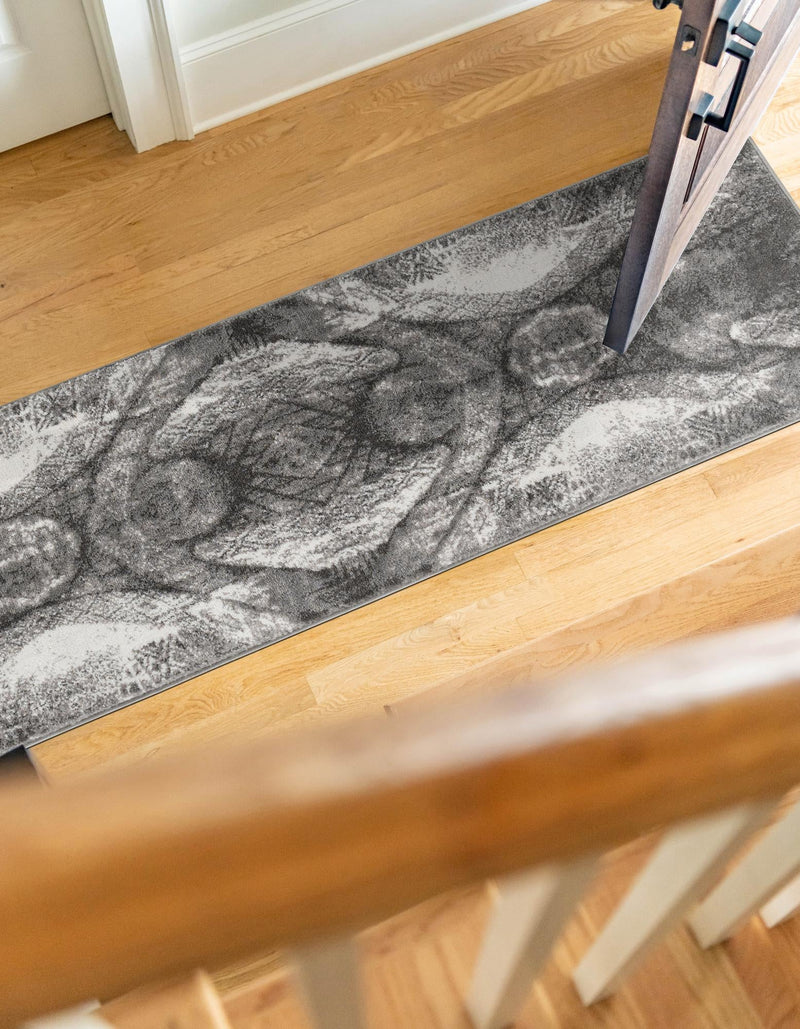 Riviera Elegance Collection Area Rug - Nice Runner Dark Gray lifestyle 16