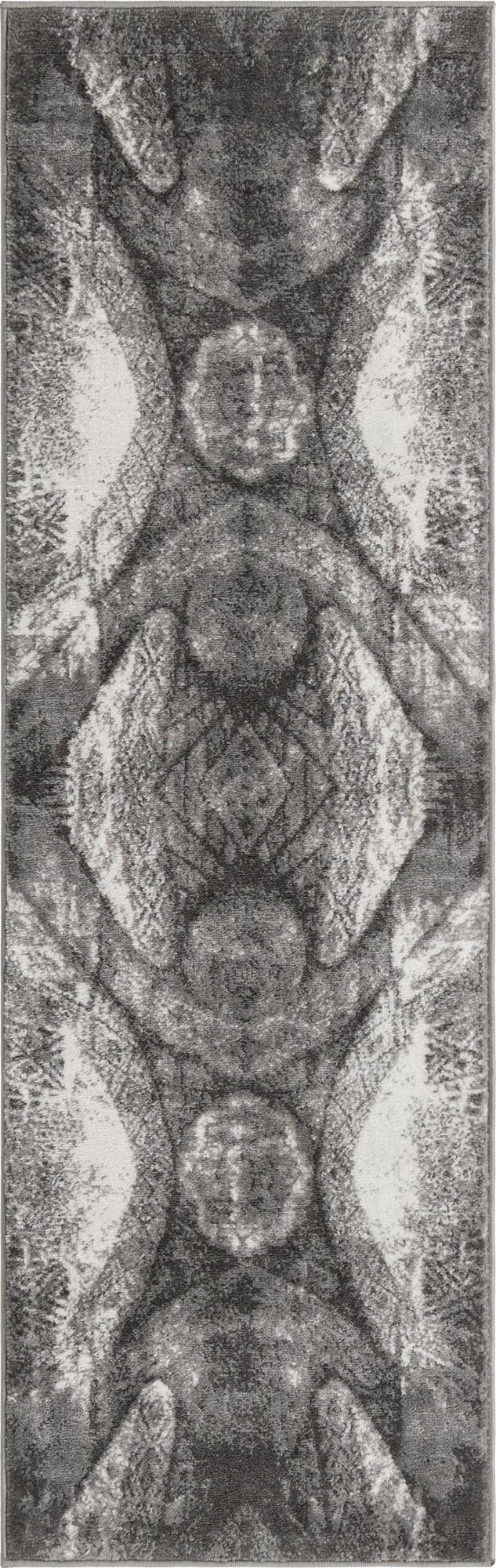 Riviera Elegance Collection Area Rug - Nice Runner Dark Gray Main