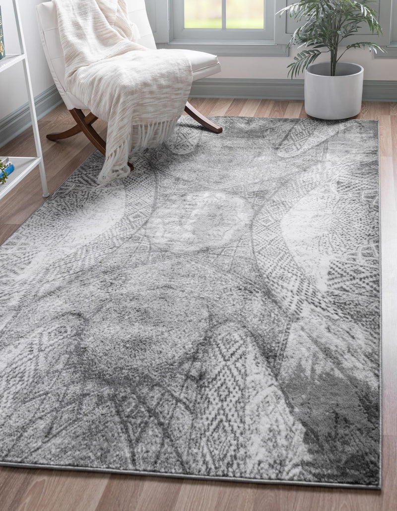 Riviera Elegance Collection Area Rug - Nice Rectangle Dark Gray lifestyle 0