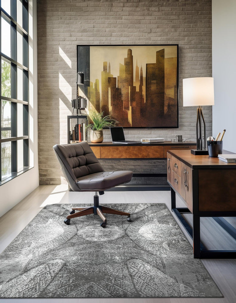 Riviera Elegance Collection Area Rug - Nice Rectangle Dark Gray lifestyle 6