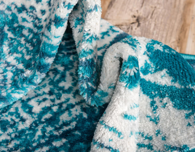 Riviera Elegance Collection Area Rug - Nice Runner Turquoise lifestyle 6