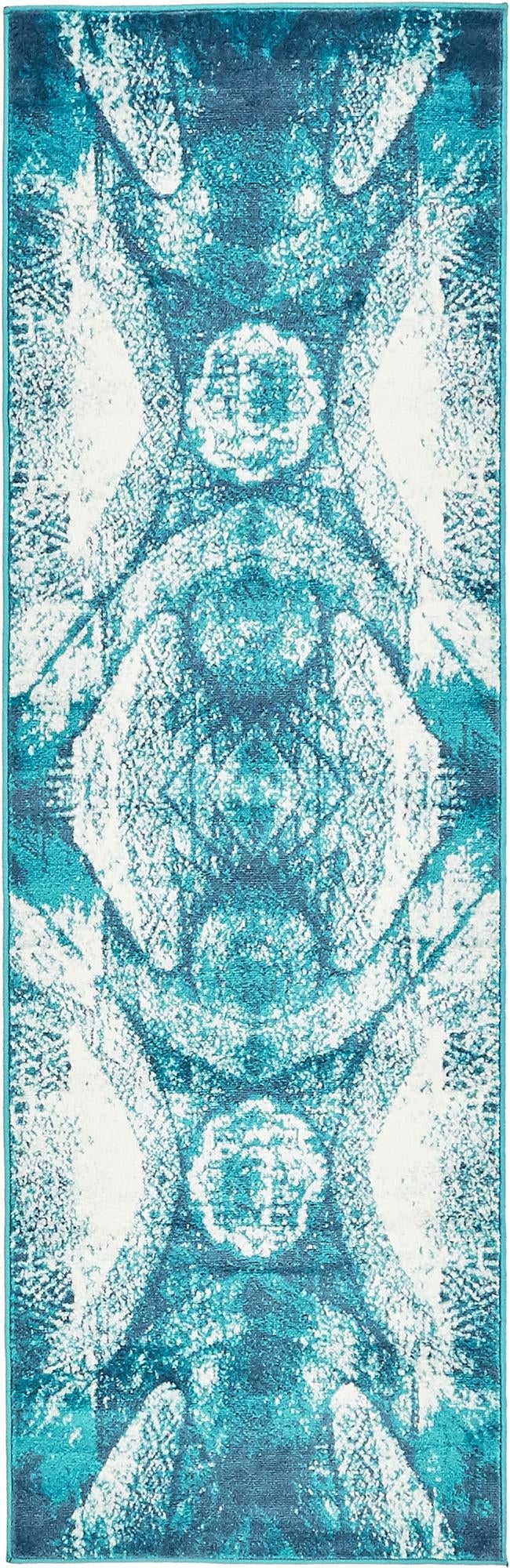 Riviera Elegance Collection Area Rug - Nice Runner Turquoise Main