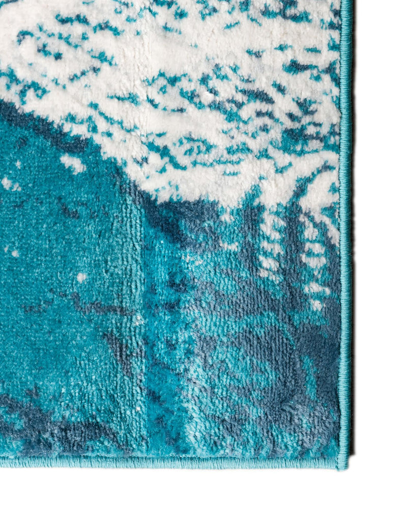 Riviera Elegance Collection Area Rug - Nice Rectangle Turquoise lifestyle 22