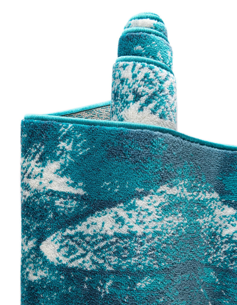 Riviera Elegance Collection Area Rug - Nice Rectangle Turquoise lifestyle 45
