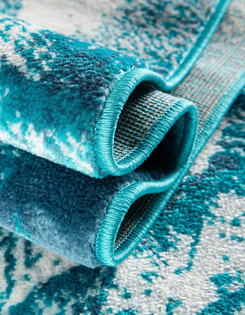 Riviera Elegance Collection Area Rug - Nice Rectangle Turquoise lifestyle 47