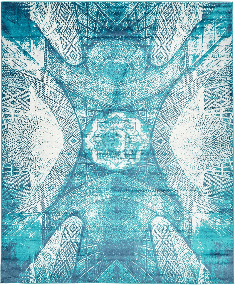 Riviera Elegance Collection Area Rug - Nice Rectangle Turquoise Main