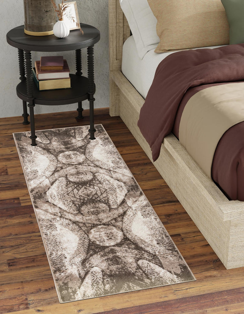 Riviera Elegance Collection Area Rug - Nice Runner Brown lifestyle 0