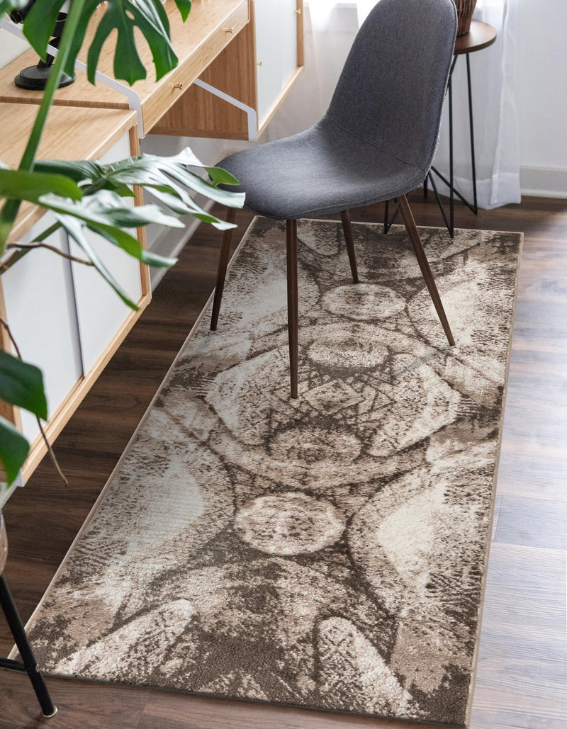 Riviera Elegance Collection Area Rug - Nice Runner Brown lifestyle 5