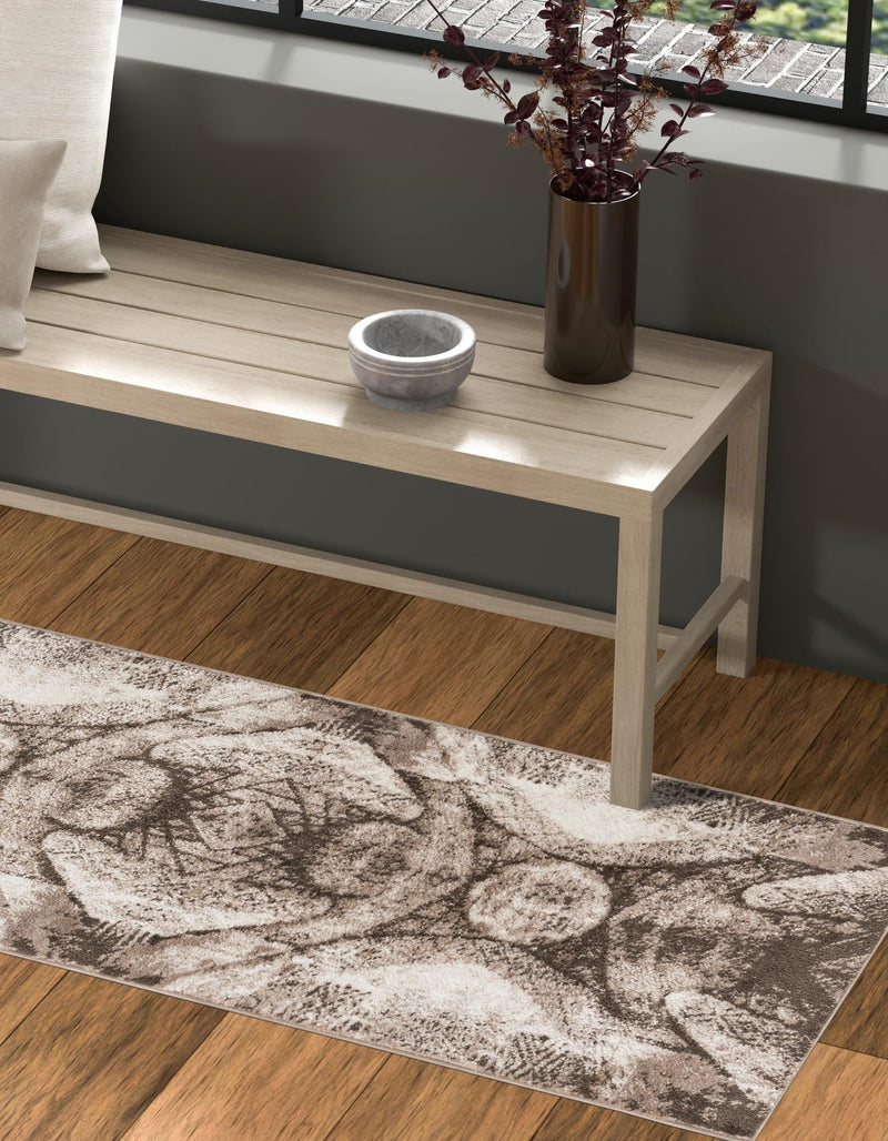 Riviera Elegance Collection Area Rug - Nice Runner Brown lifestyle 22