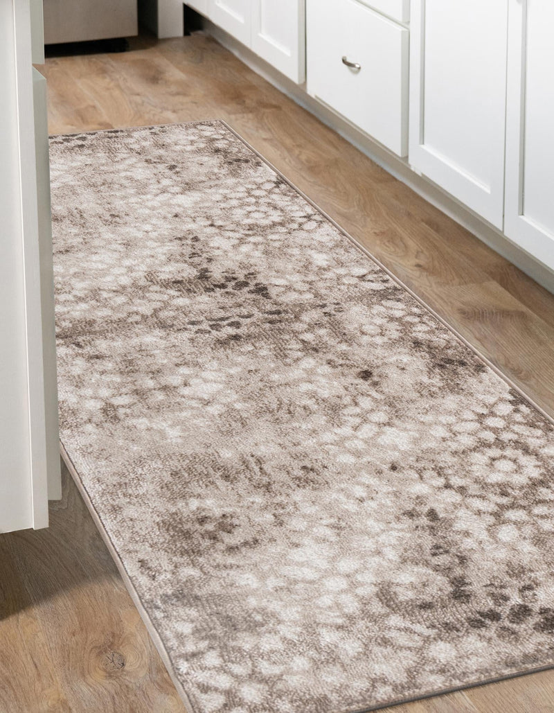 Riviera Elegance Collection Area Rug - Vence Runner Brown lifestyle 65
