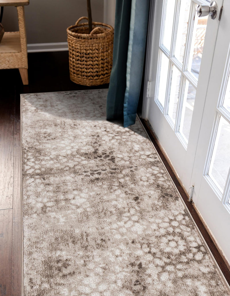 Riviera Elegance Collection Area Rug - Vence Runner Brown lifestyle 72