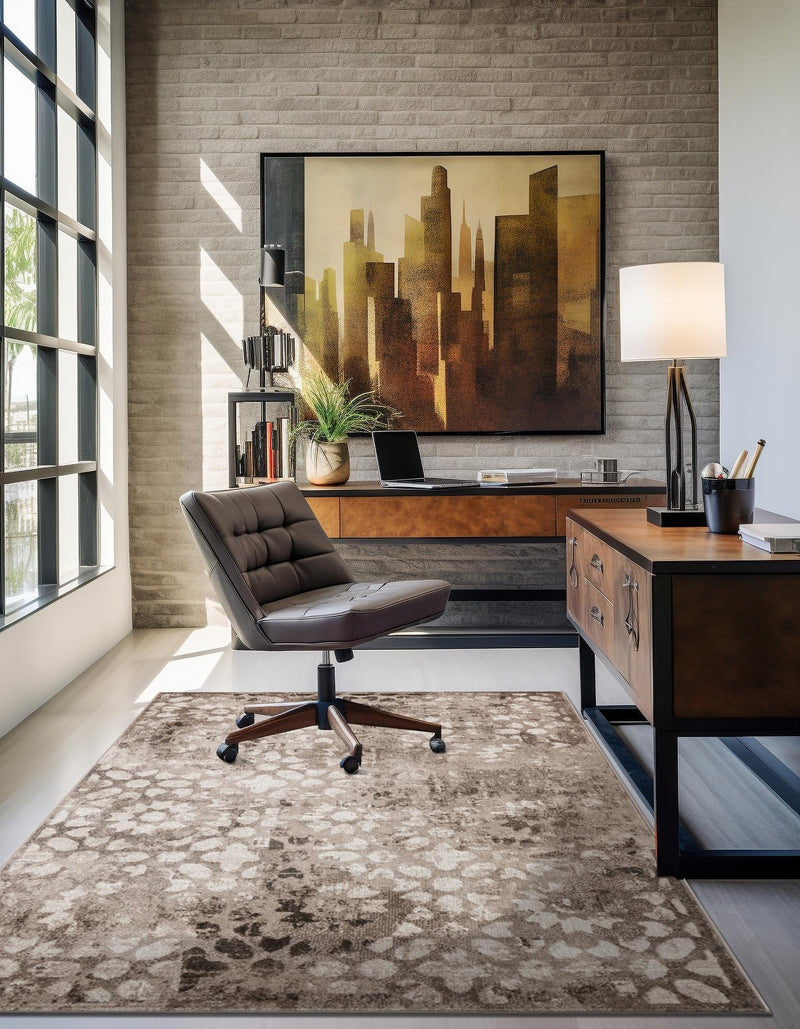 Riviera Elegance Collection Area Rug - Vence Rectangle Brown lifestyle 11