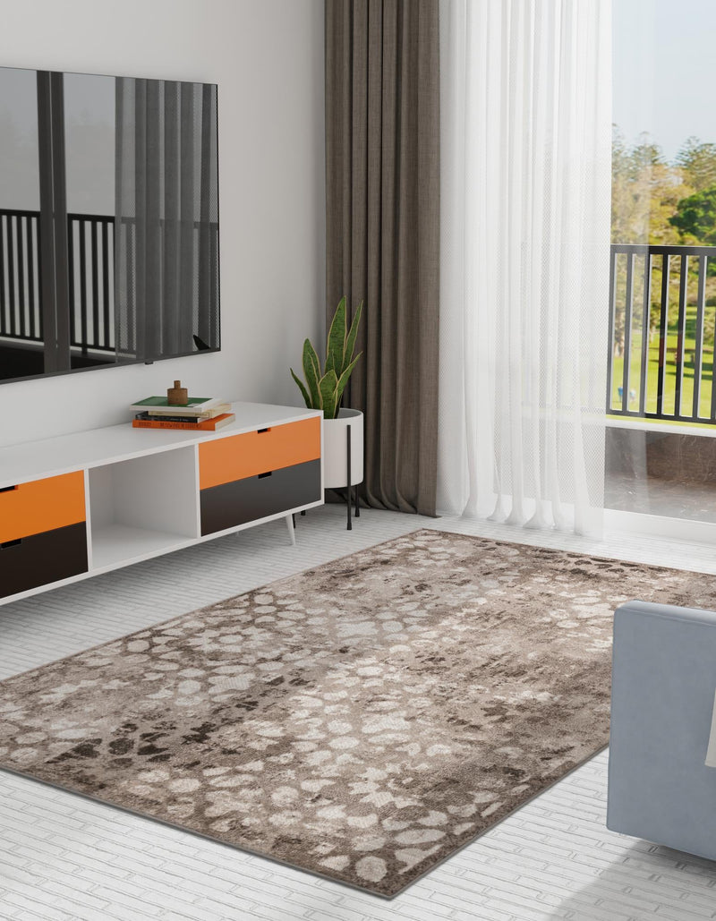 Riviera Elegance Collection Area Rug - Vence Rectangle Brown lifestyle 13