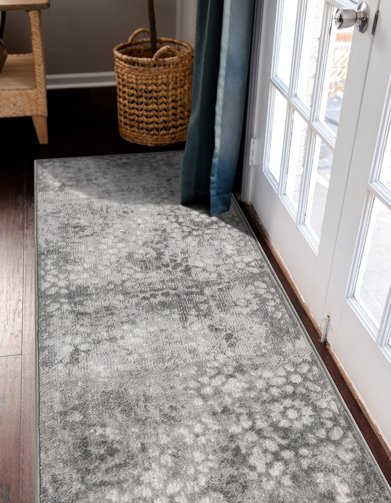 Riviera Elegance Collection Area Rug - Vence Runner Dark Gray lifestyle 3