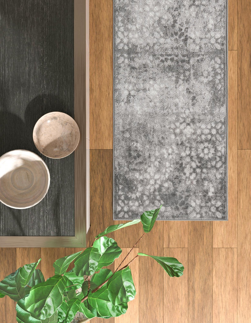 Riviera Elegance Collection Area Rug - Vence Runner Dark Gray lifestyle 19