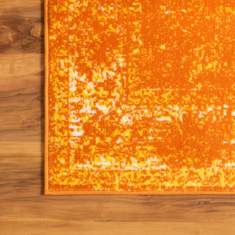 Riviera Elegance Collection Area Rug - Antibes (Orange) Runner Orange lifestyle 22