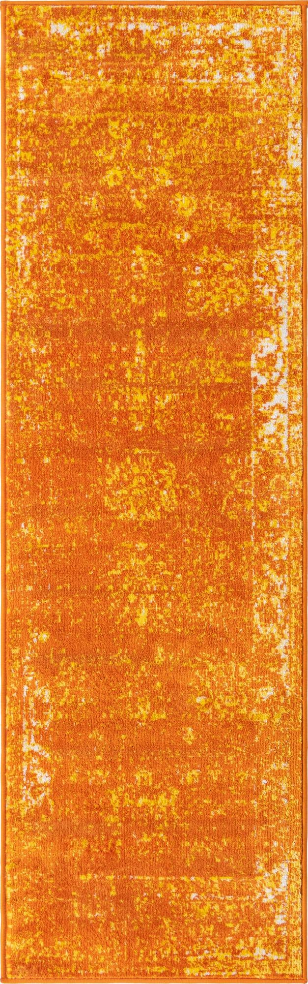 Riviera Elegance Collection Area Rug - Antibes (Orange) Runner Orange Main