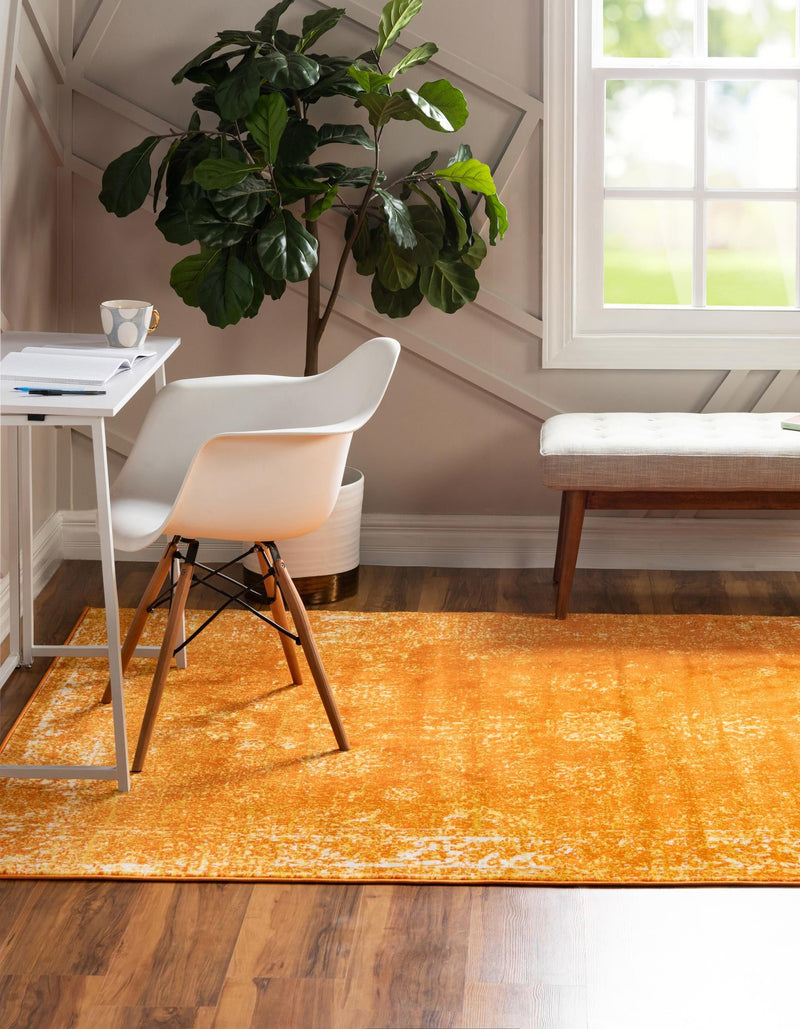 Riviera Elegance Collection Area Rug - Antibes (Orange) Rectangle Orange lifestyle 5