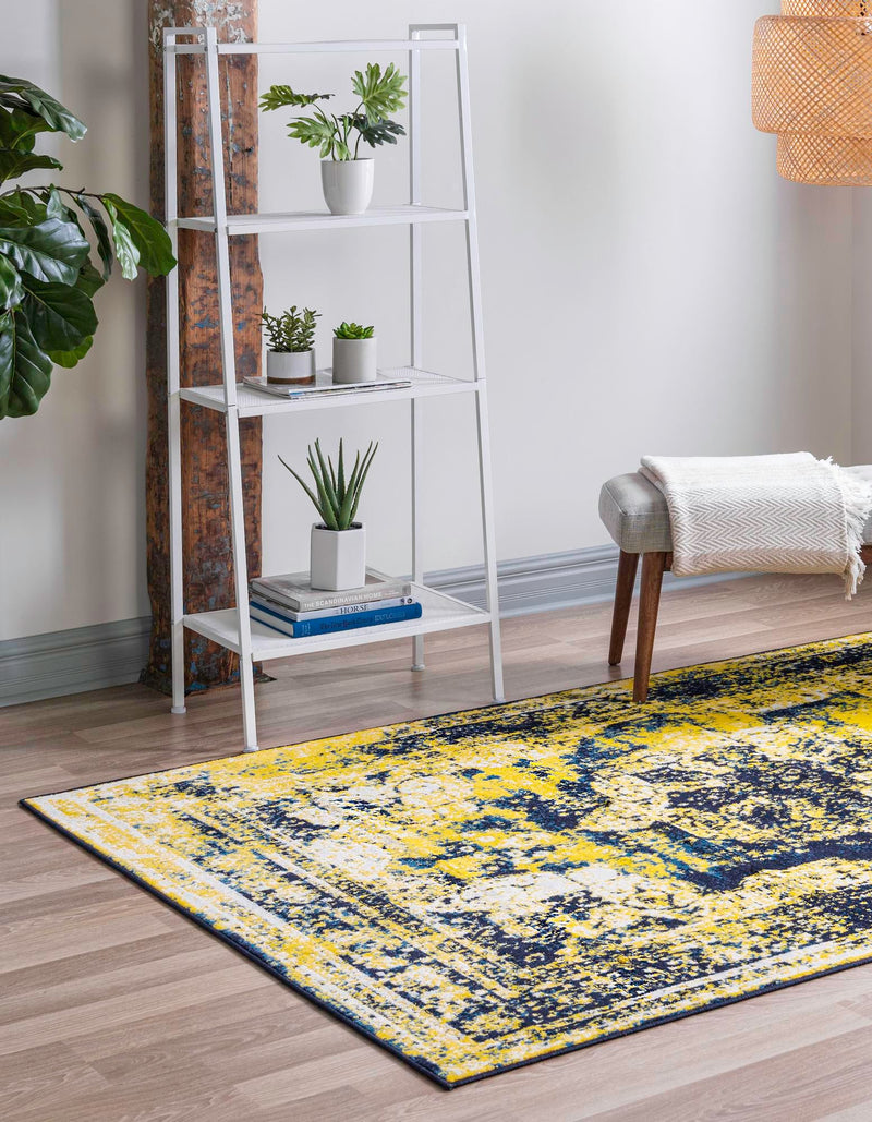 Riviera Elegance Collection Area Rug - Menton (Navy Blue) Rectangle Navy Blue lifestyle 3