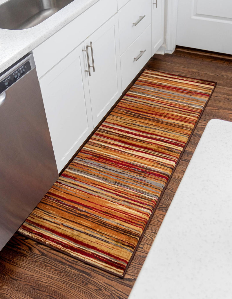 Bistro Lounge Collection Area Rug - Americano Runner Beige lifestyle 26