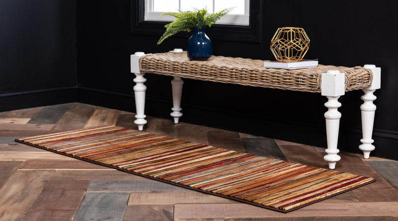 Bistro Lounge Collection Area Rug - Americano Runner Beige lifestyle 32
