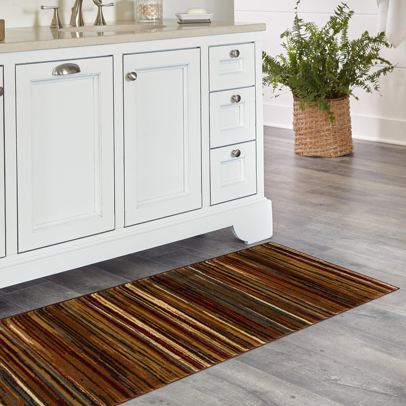 Bistro Lounge Collection Area Rug - Americano Runner Beige lifestyle 116