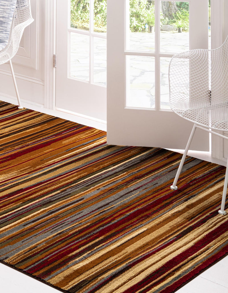 Bistro Lounge Collection Area Rug - Americano Rectangle Beige lifestyle 3