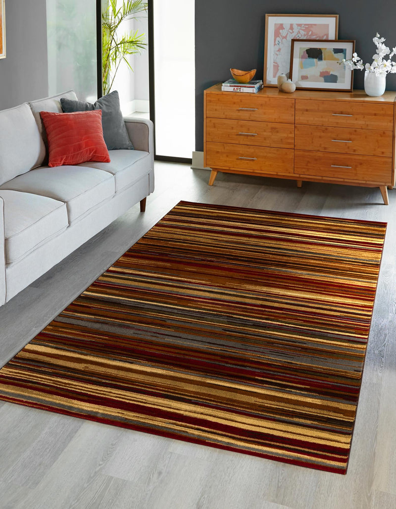 Bistro Lounge Collection Area Rug - Americano Rectangle Beige lifestyle 4