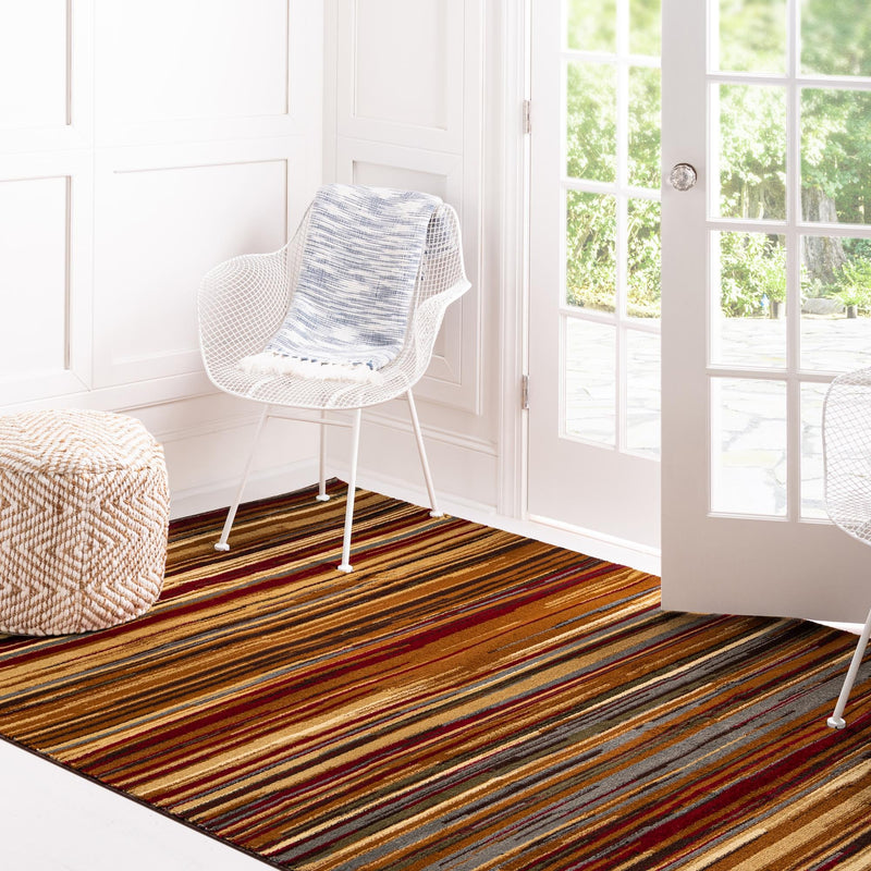 Bistro Lounge Collection Area Rug - Americano Rectangle Beige lifestyle 17