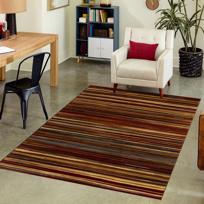 Bistro Lounge Collection Area Rug - Americano Rectangle Beige lifestyle 19