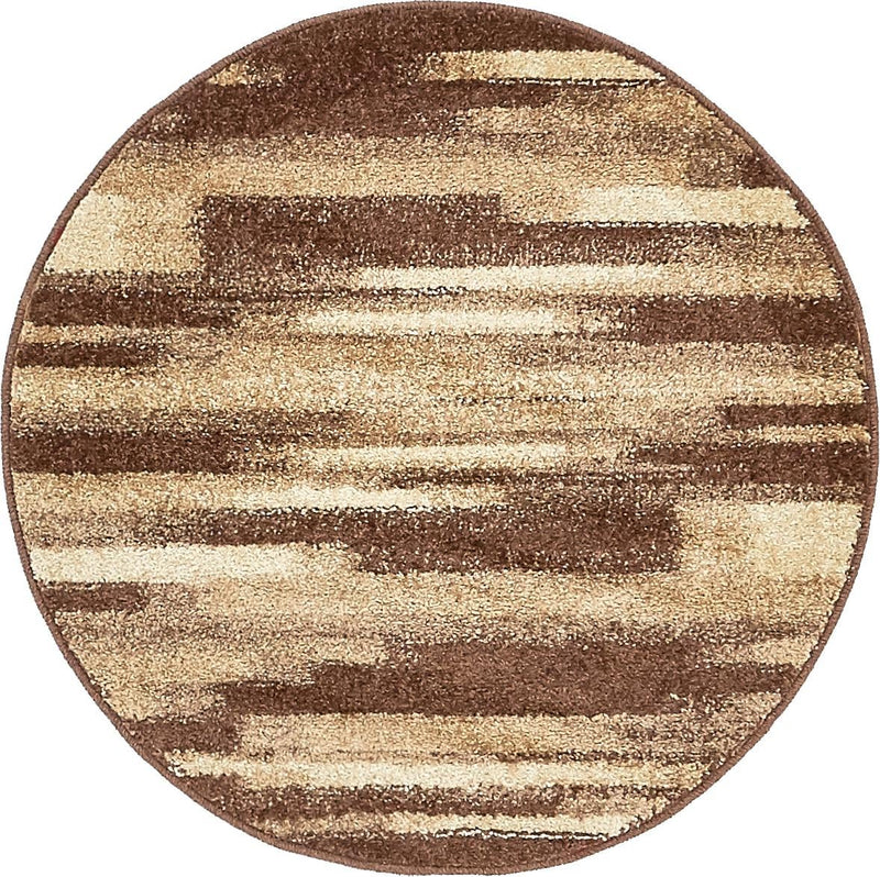 Autumn Meadow Collection Area Rug - Duskridge Round Brown lifestyle 21