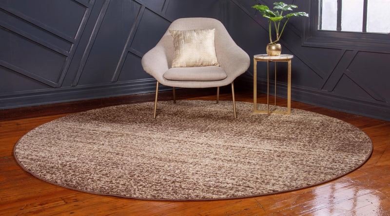 Autumn Meadow Collection Area Rug - Ironbark Round Beige lifestyle 41