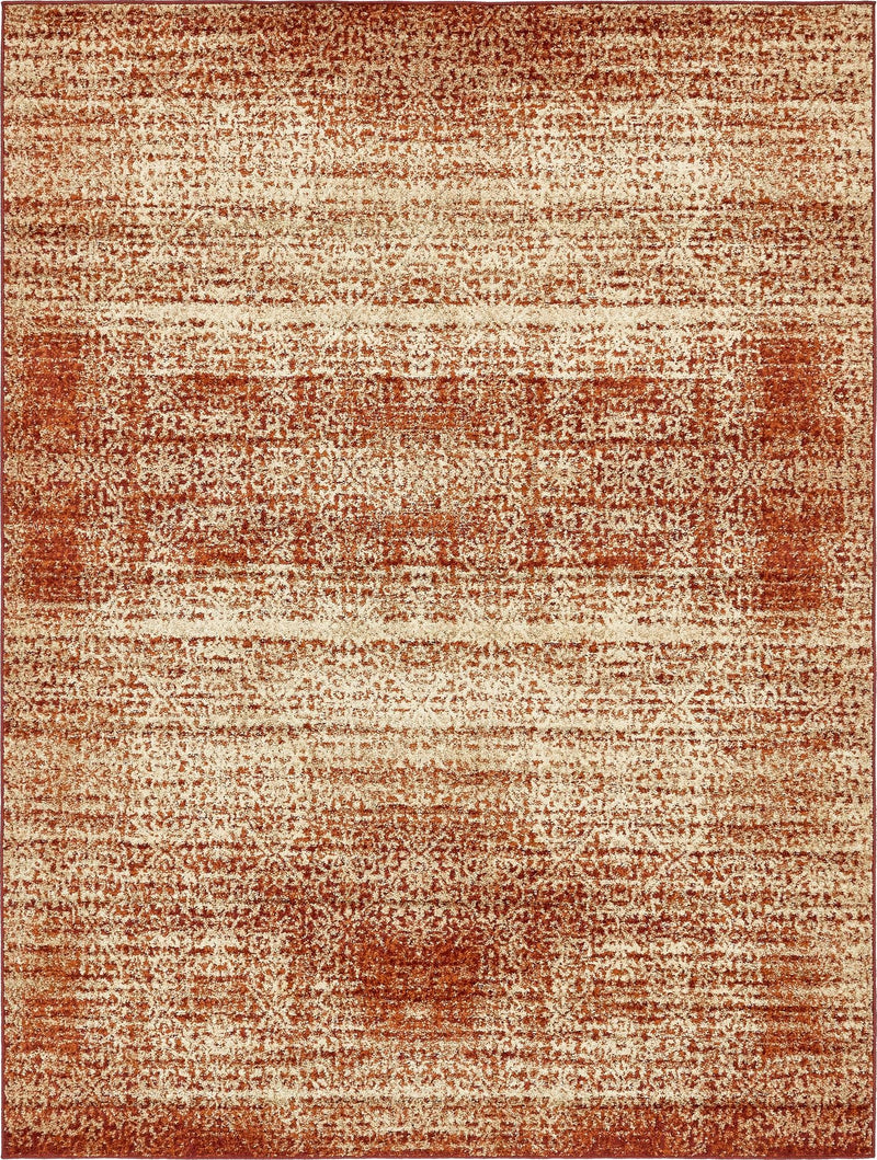 Autumn Meadow Collection Area Rug - Ironbark Rectangle Terracotta Main