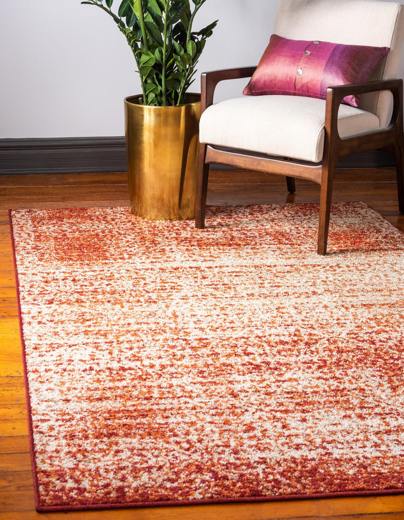 Autumn Meadow Collection Area Rug - Ironbark Rectangle Terracotta lifestyle 3