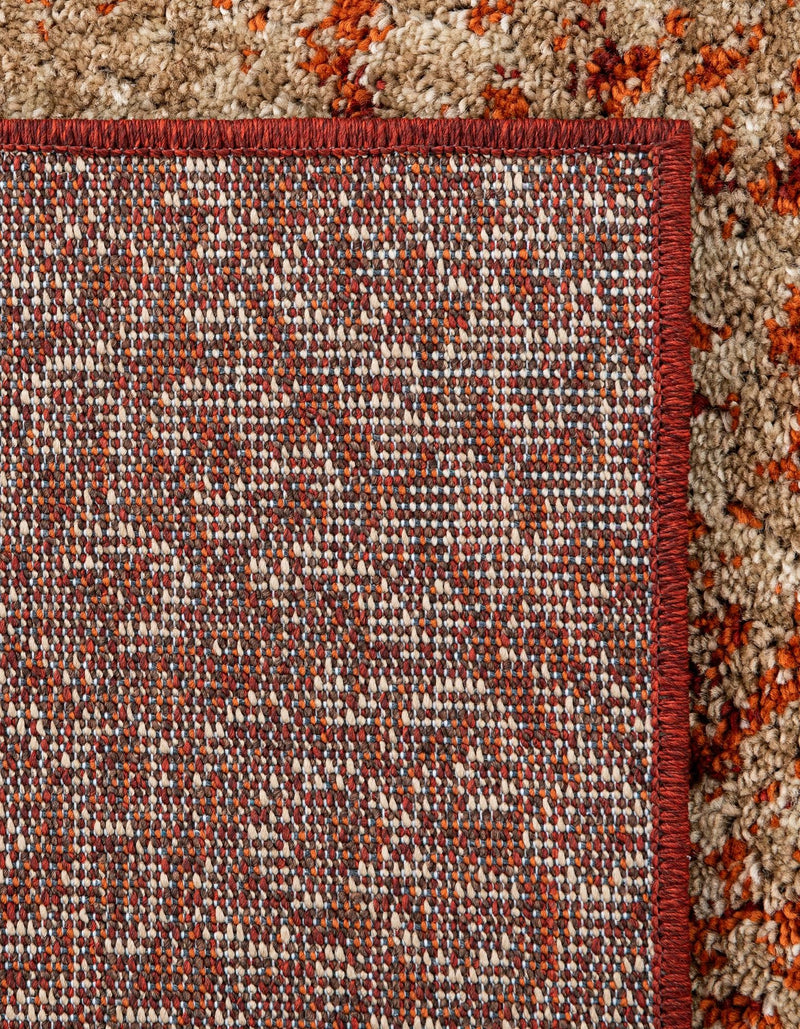 Autumn Meadow Collection Area Rug - Ironbark Rectangle Terracotta lifestyle 17