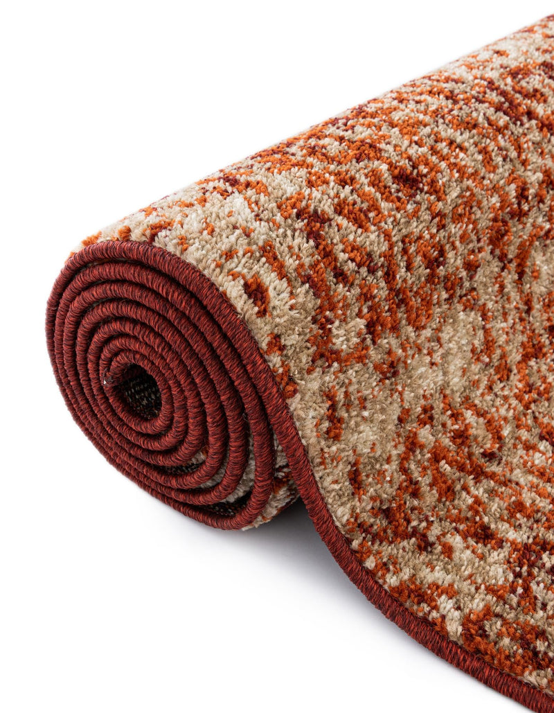 Autumn Meadow Collection Area Rug - Ironbark Rectangle Terracotta lifestyle 22