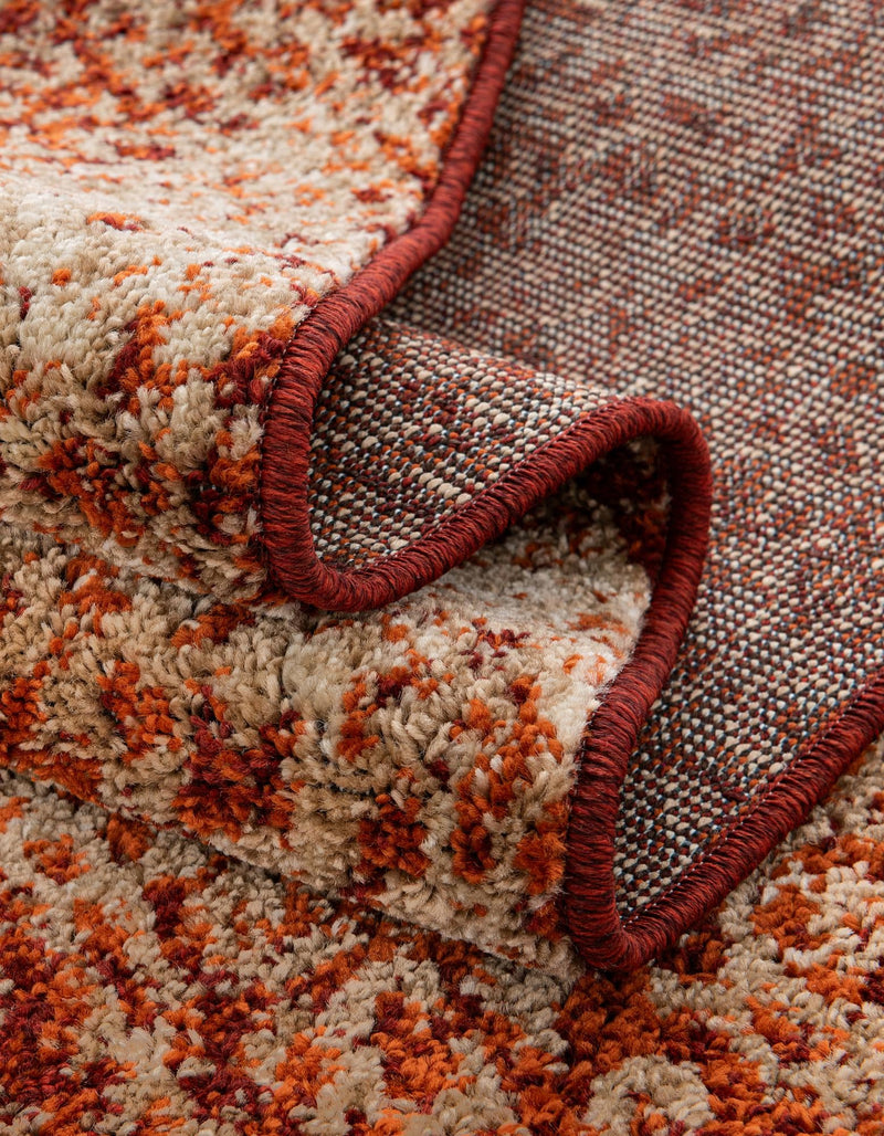 Autumn Meadow Collection Area Rug - Ironbark Rectangle Terracotta lifestyle 23