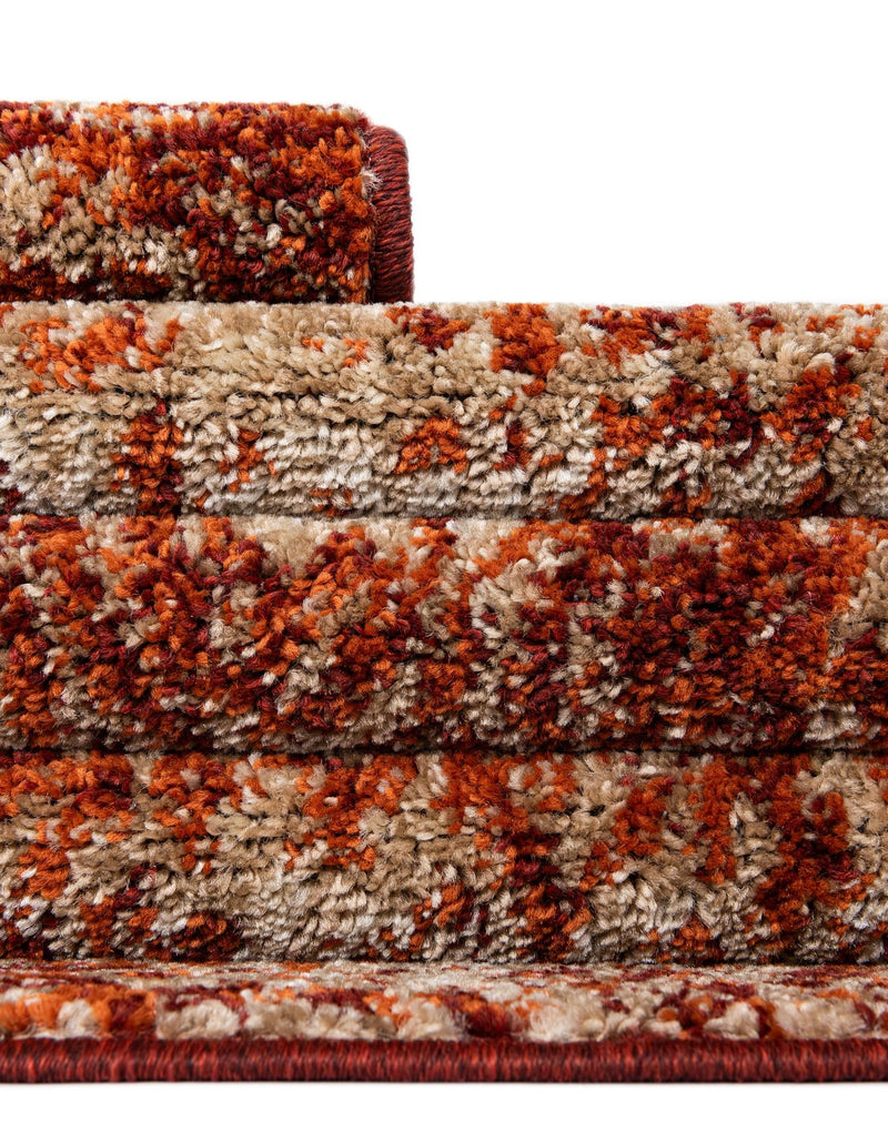 Autumn Meadow Collection Area Rug - Ironbark Rectangle Terracotta lifestyle 24