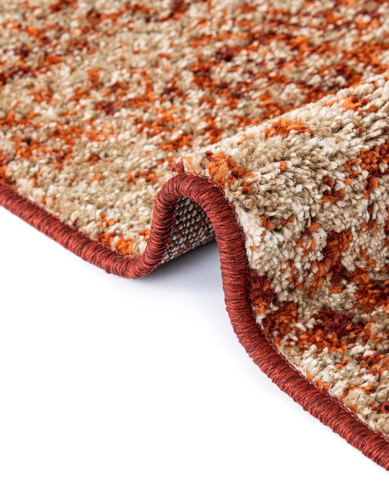 Autumn Meadow Collection Area Rug - Ironbark Round Terracotta lifestyle 53