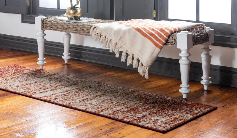 Autumn Meadow Collection Area Rug - Ironbark Runner Terracotta lifestyle 33