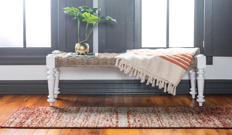 Autumn Meadow Collection Area Rug - Ironbark Runner Terracotta lifestyle 36