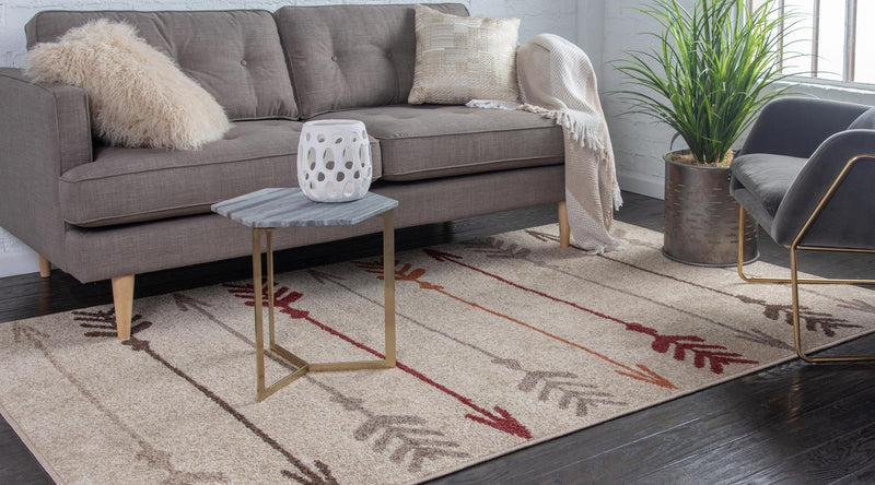 Autumn Meadow Collection Area Rug - Junipervale Rectangle Beige lifestyle 7