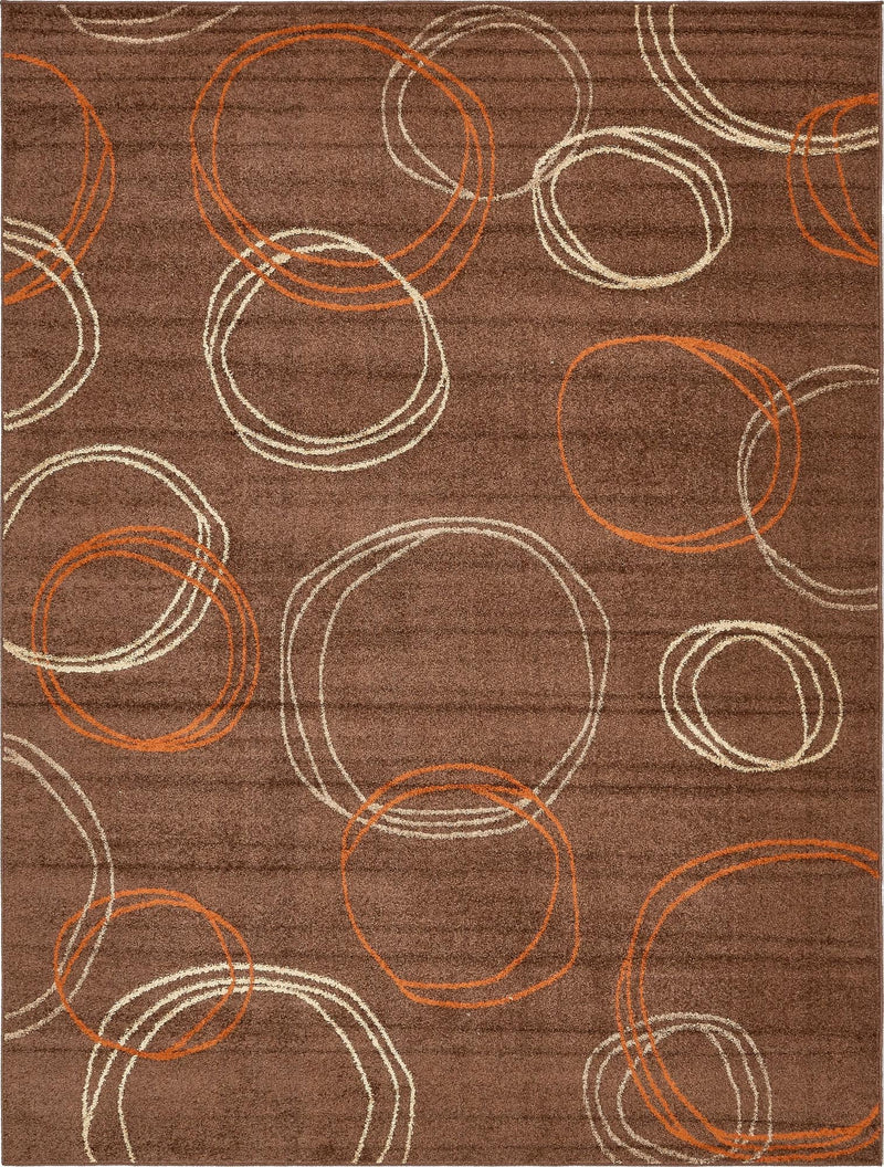 Autumn Meadow Collection Area Rug - Ferngrove Rectangle Brown Main