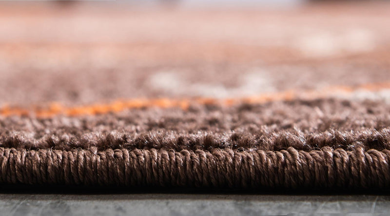 Autumn Meadow Collection Area Rug - Ferngrove Round Brown lifestyle 68
