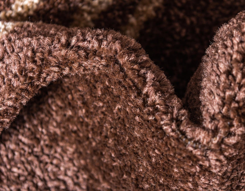 Autumn Meadow Collection Area Rug - Ferngrove Round Brown lifestyle 77