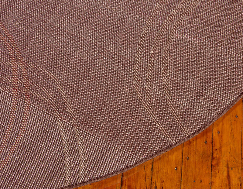 Autumn Meadow Collection Area Rug - Ferngrove Round Brown lifestyle 87