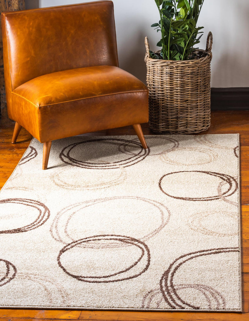 Autumn Meadow Collection Area Rug - Ferngrove Rectangle Beige lifestyle 5